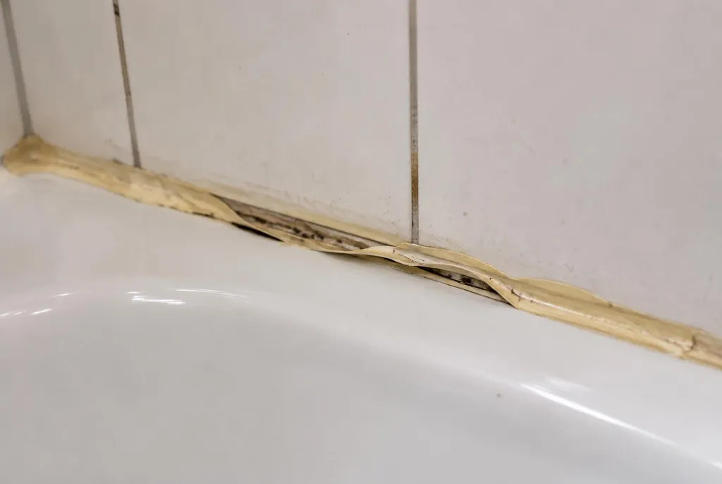 Kitbedrijf Beverwijk – loslatende kit naast het bad